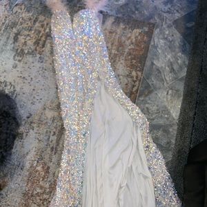 Beautiful couture sequin evening gown